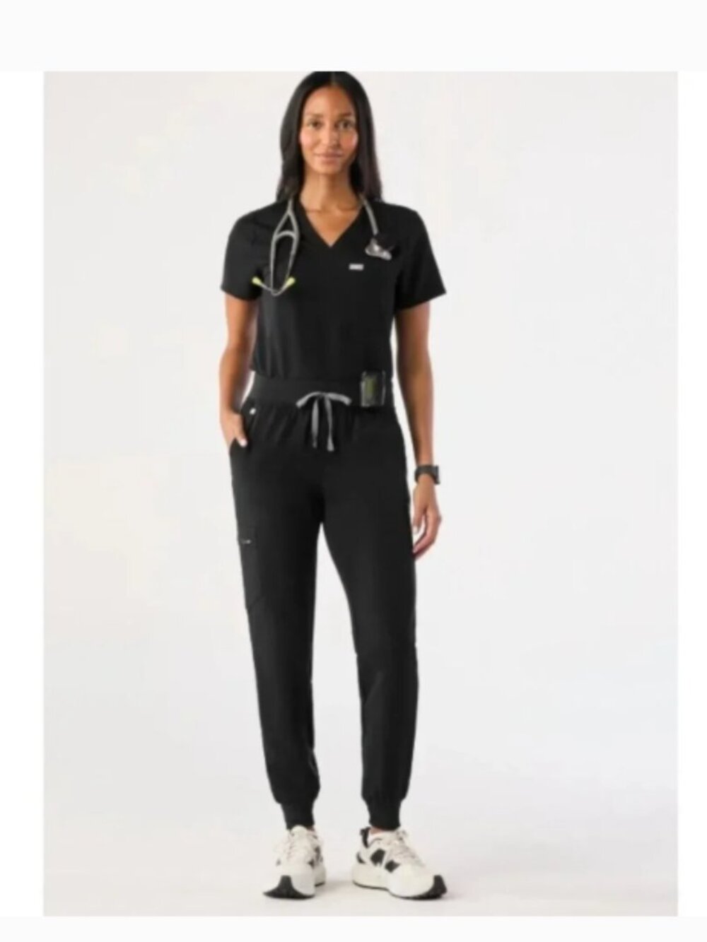 Like New! FIGS Zamora Jogger Scrub Pants PO# 1747 Black Size M/P